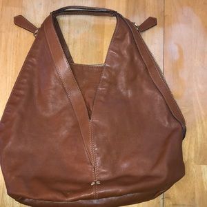 Brown leather Givenchy shoulder bag
